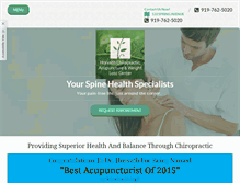 Tablet Screenshot of horvathchiropractic.com